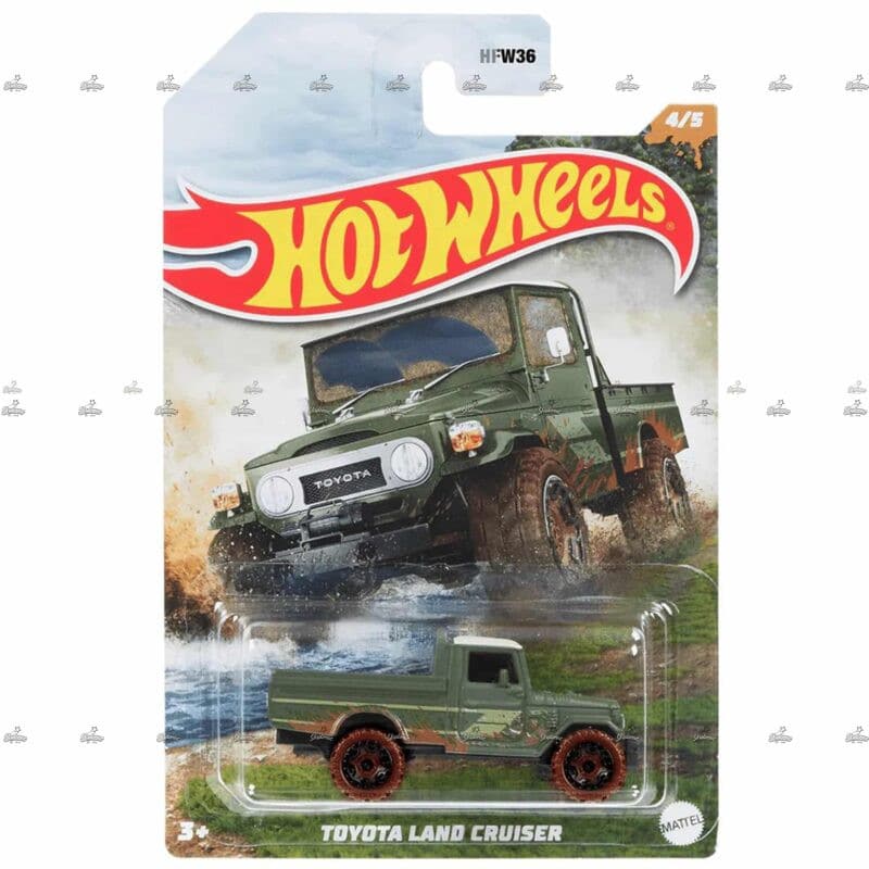 Hot Wheels Exclusive Toyota Land Cruiser OFF ROAD MUD RUNNER #2022
