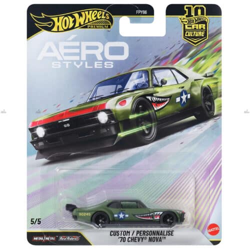 Hot Wheels Premium Custom 70 Chevy Nova AERO STYLES # 2026