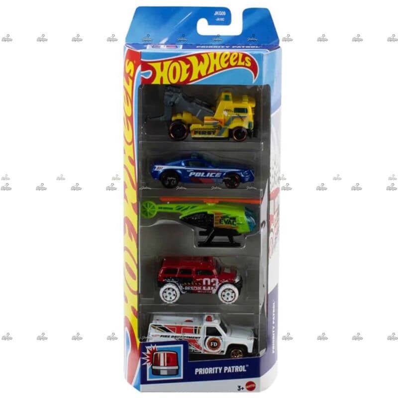 Hot Wheels 5 Pack PRIORITY PATROL #2026