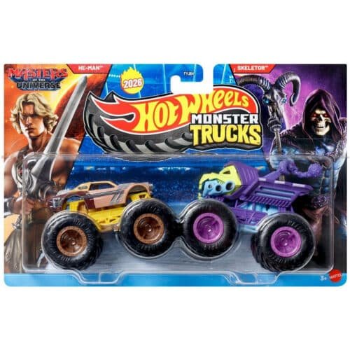 Hot Wheels Monster Truck Pack of 2 He Man & Skeletor MASTERS OF THE UNIVERSE #2026