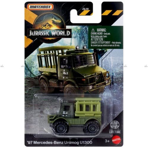 Matchbox 97 Mercedes Benz Unimog U1300 JURASSIC WORLD #2026