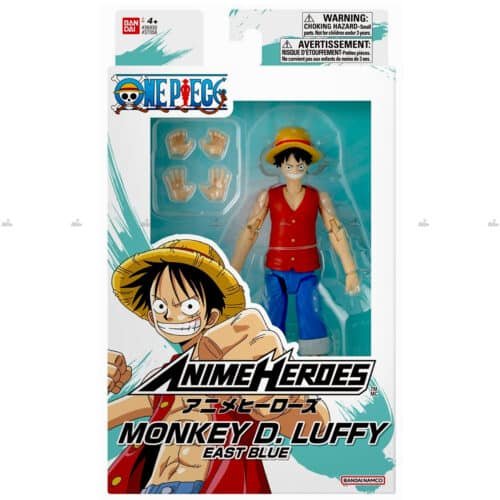 Bandai Monkey D. Luffy East Blue Action Figure ONE PIECE ANIME HEROES