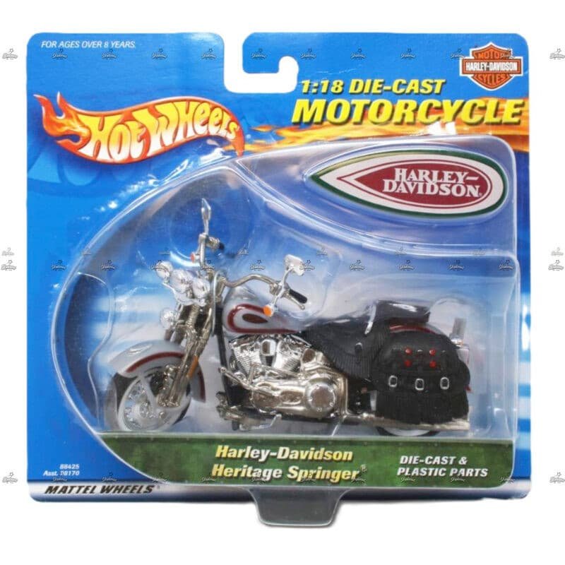 Hot Wheels 118 Die‑Cast Motorcycles – Harley‑Davidson Heritage Springer HARLEY DAVIDSON #2001