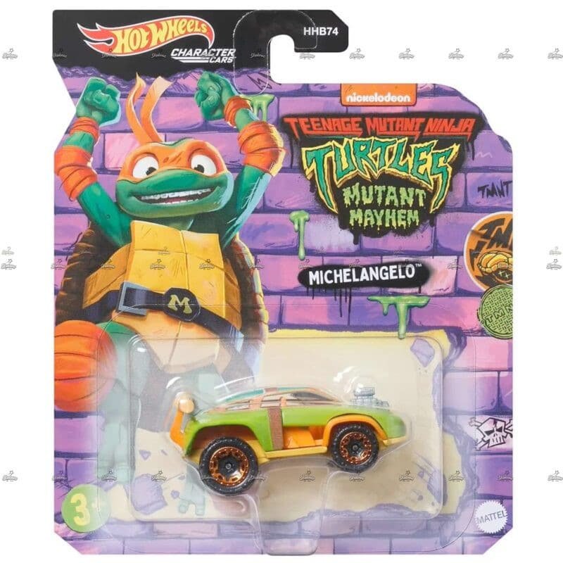 Hot Wheels Character Car – Michelangelo – TEENAGE MUTANT NINJA TURTLES