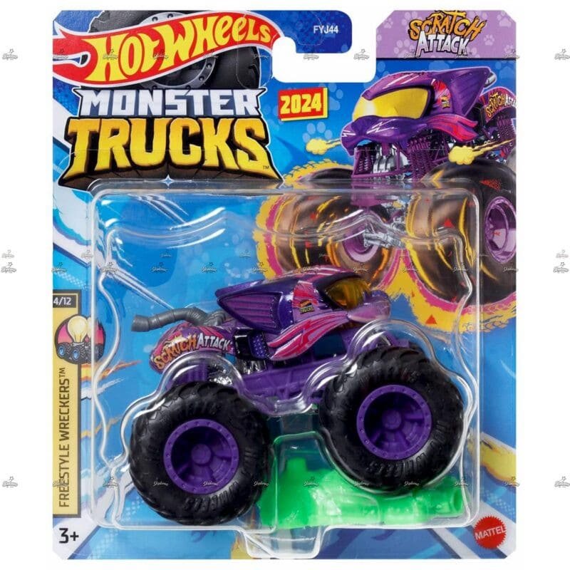Hot Wheels Monster Trucks Freestyle Wreckers SCRATCH ATTACK #2024
