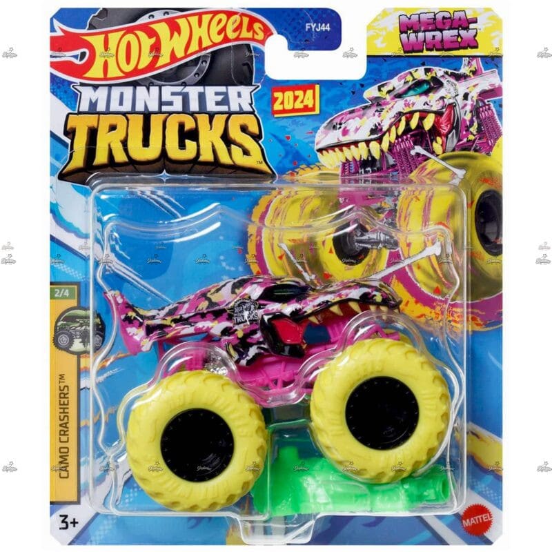 Hot Wheels Monster Trucks Mega Wrex CAMO CRASHERS #2024