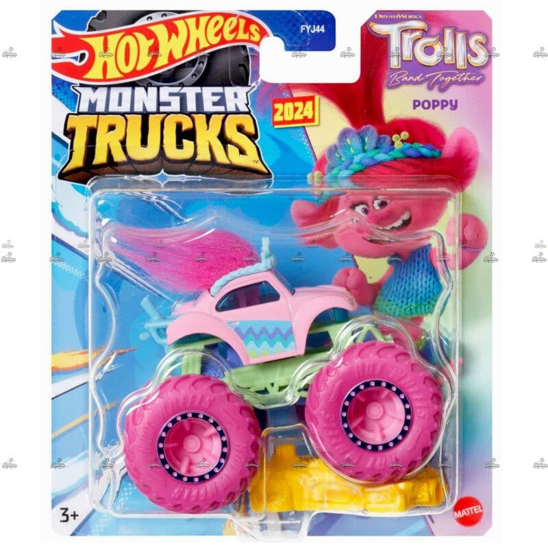 Hot Wheels Monster Trucks Poppy TROLLS BAND TOGETHER #2024