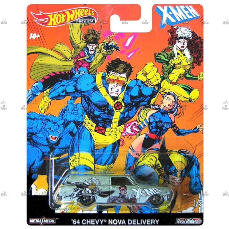 Hot Wheels Premium 64 Chevy Nova Delivery MARVEL COMICS X MEN #2015
