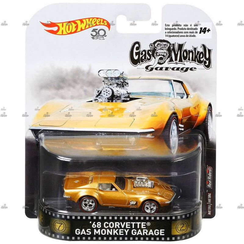 Hot Wheels Premium 68 Corvette Gas Monkey Garage # 2018