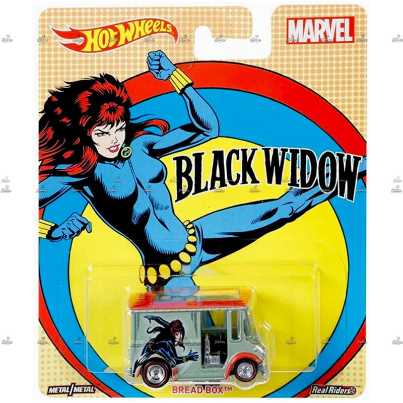 Hot Wheels Premium Bread Box MARVEL BLACK WIDOW #2017