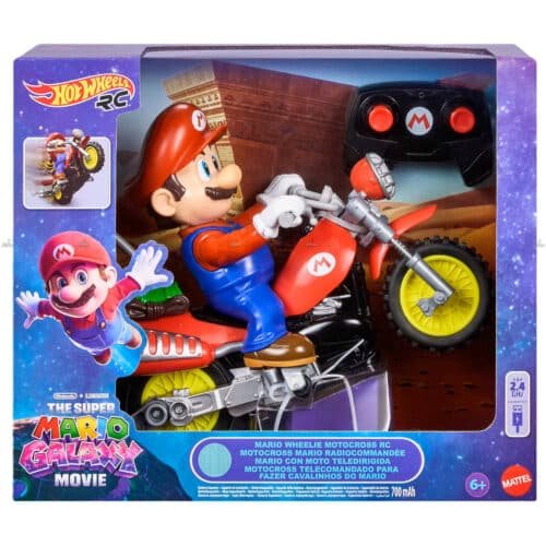 Hot Wheels RC Mario Wheelie Motocross RC THE SUPER MARIO GALAXY MOVIE #2026