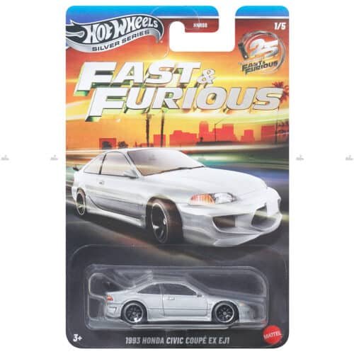 Hot Wheels Silver Series 1993 Honda Civic Coupe EX EJ1 25TH ANNIVERSARY FAST & FURIOUS #2026