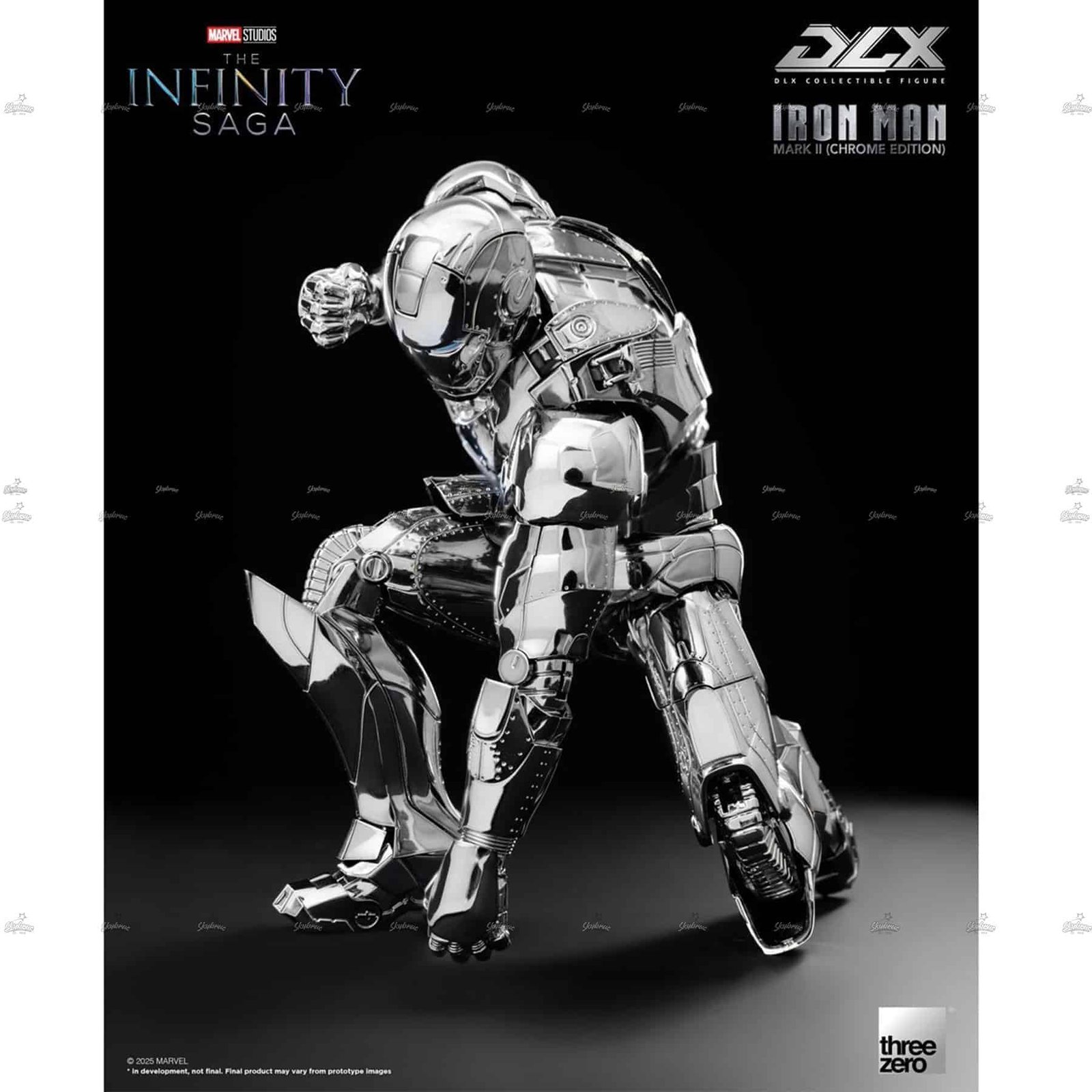 Three Zero Iron Man Mark 2 Chrome Edition DLX Action Figure MARVEL THE INFINITY SAGA 2