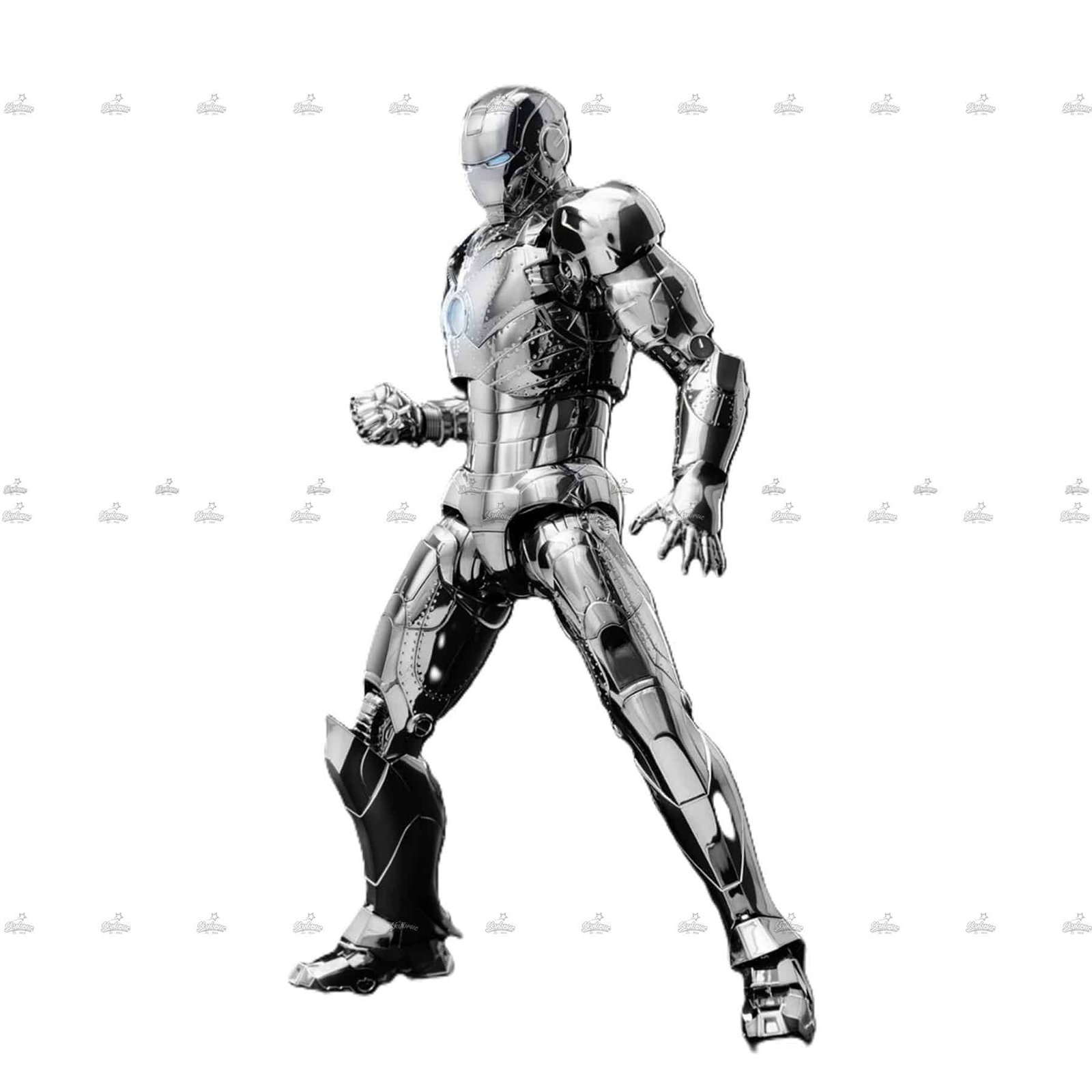 Three Zero Iron Man Mark 2 Chrome Edition DLX Action Figure MARVEL THE INFINITY SAGA