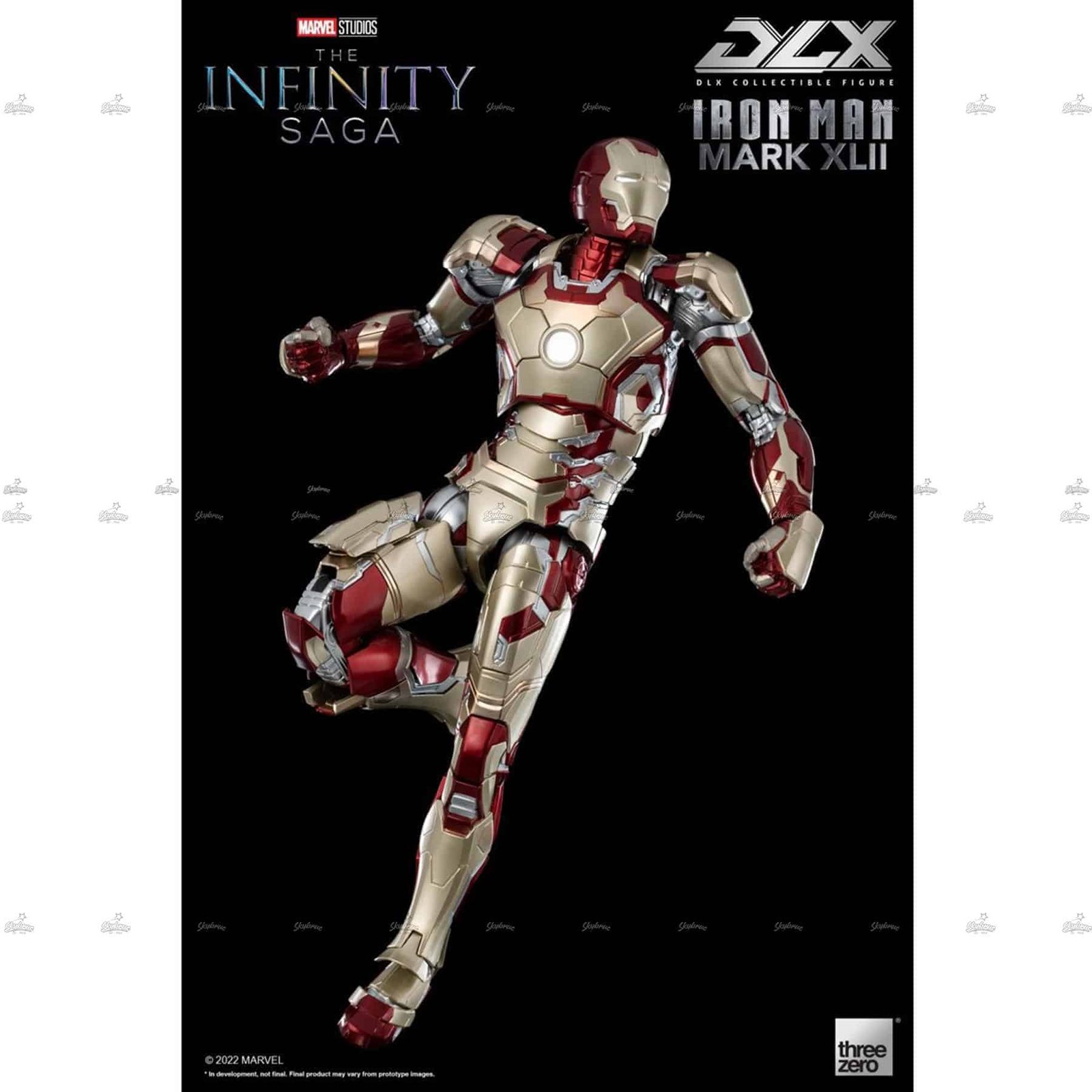 Three Zero Iron Man Mark XLII DLX Action Figure MARVEL INFINITY SAGA 7