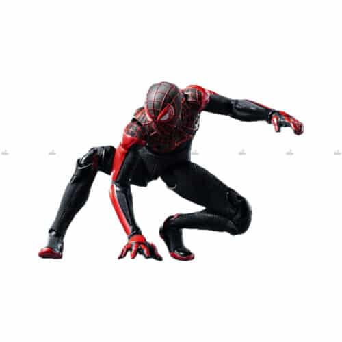 Three Zero Spider Man Upgraded Suit Miles Morales DLX Action Figure MARVEL SPIDERMAN 2