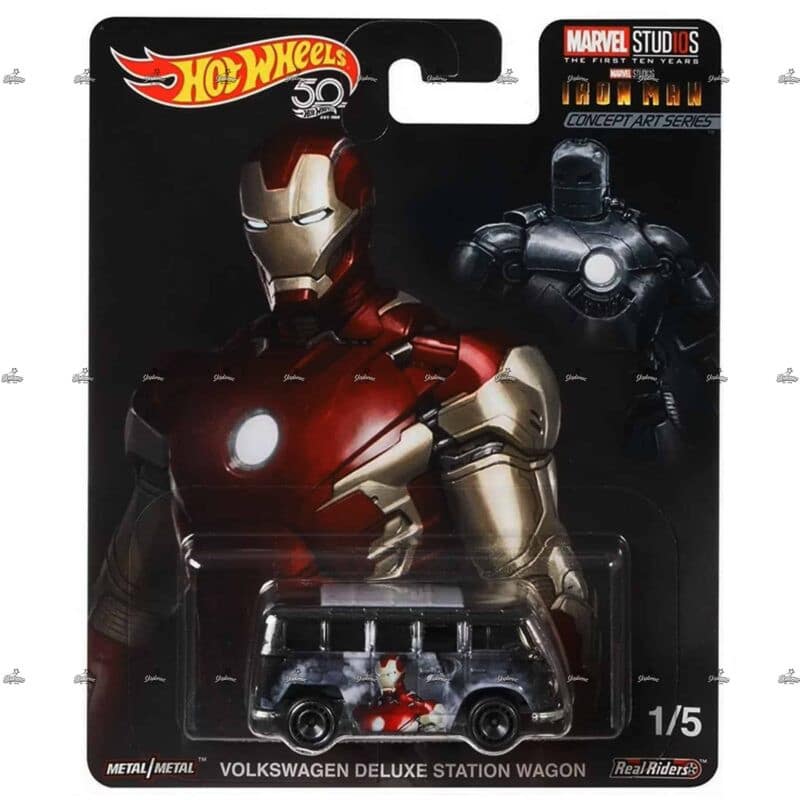Hot Wheels Premium Volkswagen Deluxe Station Wagon Marvel Studios Iron Man2018