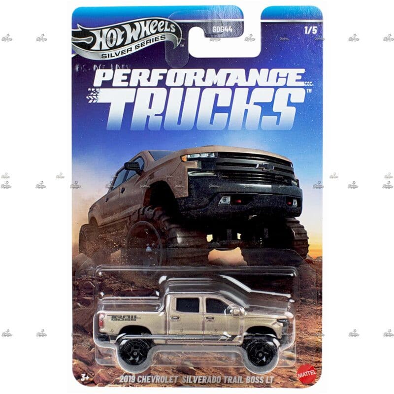 Hot Wheels Silver Series 2019 Chevrolet Silverado Trail Boss LT PERFORMANCE TRUCKS #2026