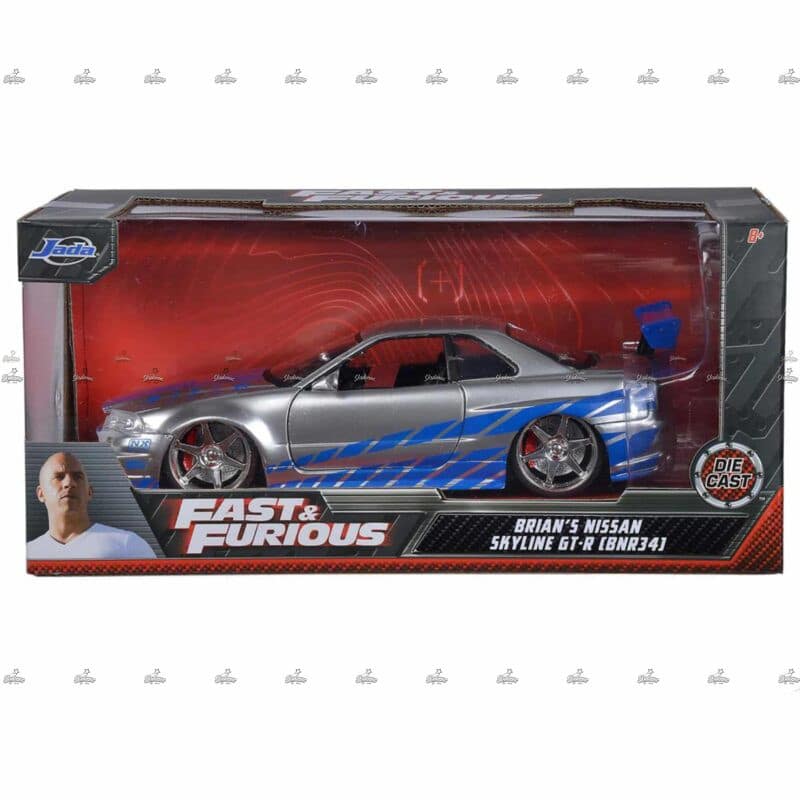 Jada Brian S Nissan Skyline GT R BNR34 FAST FURIOUS 1 24