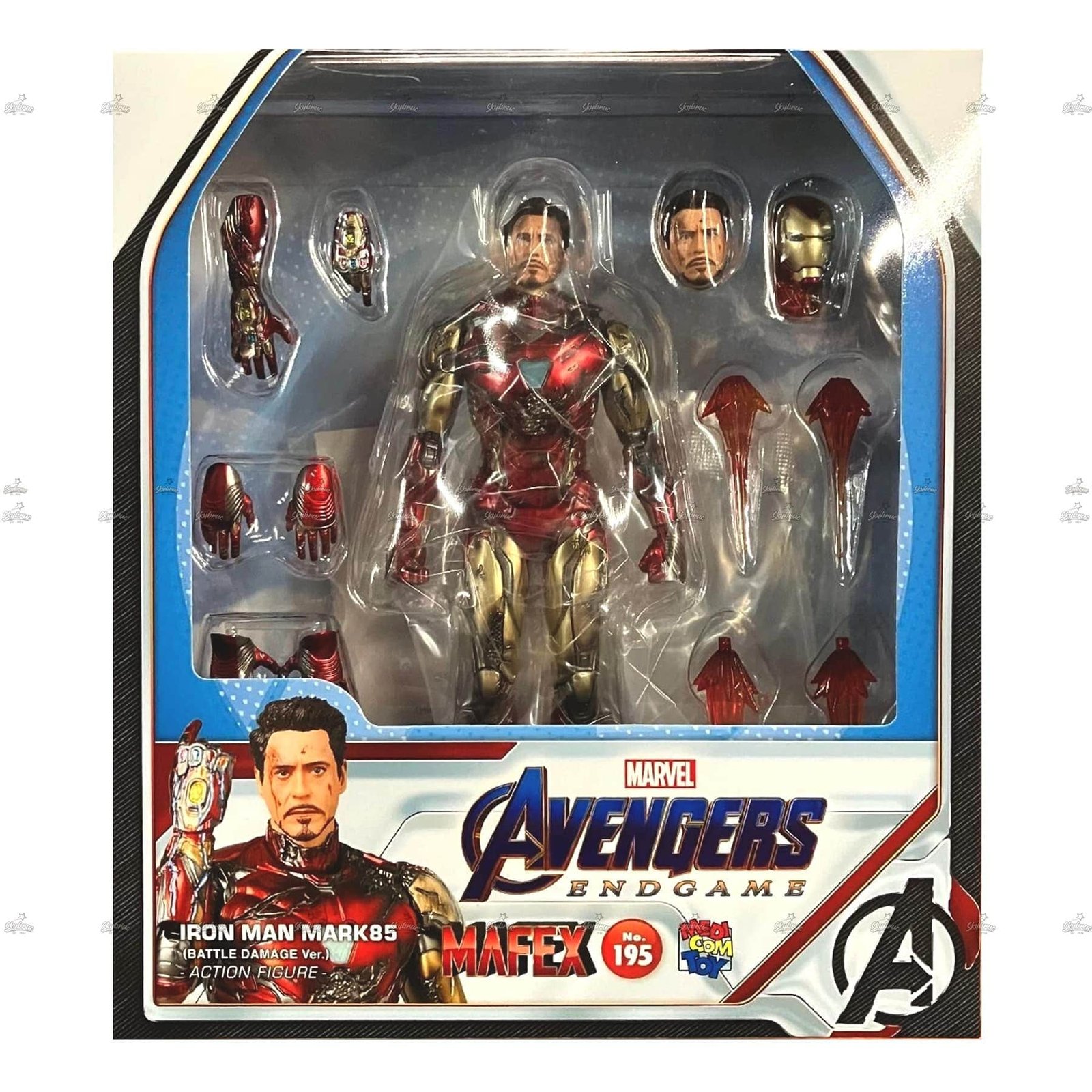 MAFEX Iron Man Mark 85 Battle Damage Ver. Figure MARVEL AVENGERS END GAME