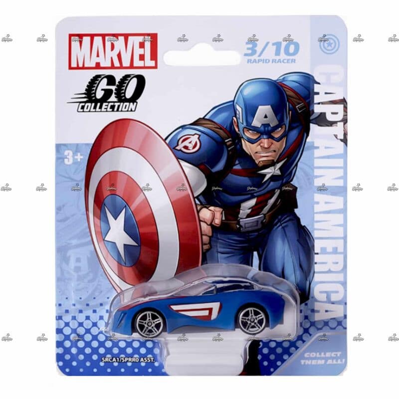 Marvel Go Collection Rapid Racer Captain America