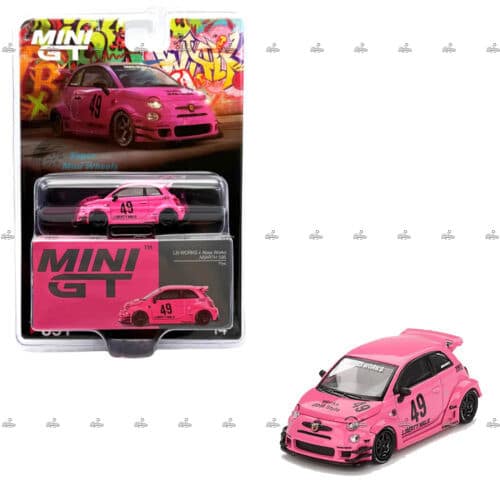 Mini GT ABARTH 595 LB WORKS X Abas Works Pink