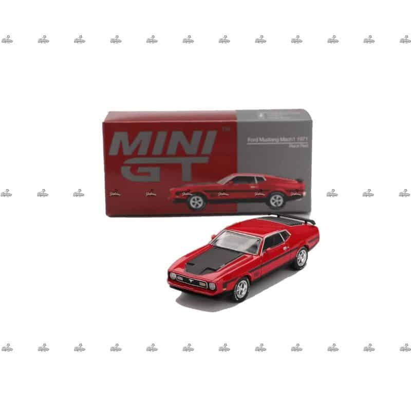 Mini GT Ford Mustang Mach1 1971 Race Red1122 B