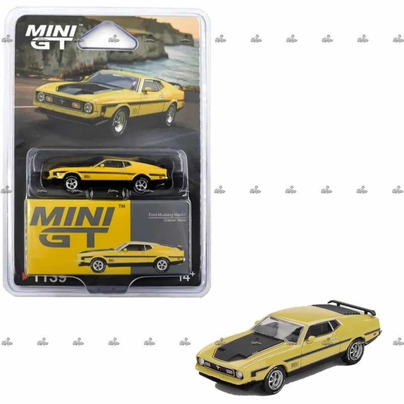 Mini GT Ford Mustang Mach1 Grabber Yellow1139