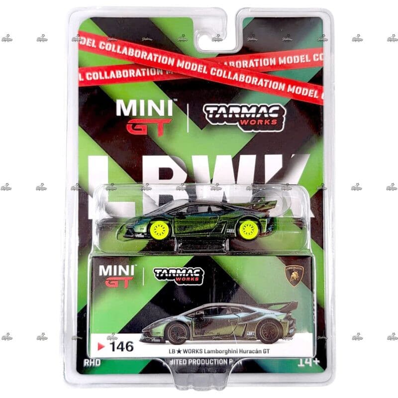 Mini GT LB★WORKS Lamborghini Huracan GT Magic Green 146 Chase