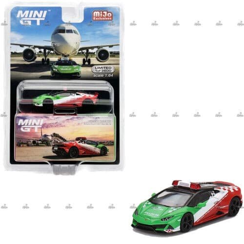 Mini GT Lamborghini Huracan EVO Bologna Airport 2020 Follow Me Car 193