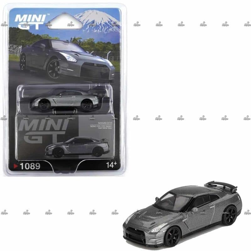 Mini GT NISSAN GT R 2013 Dark Metal Gray NISMO R35 CRS Version 1089