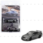 Mini GT Nissan Skyline GT R Dark Metal Gray NISMO BNR34 CRS Version 1160