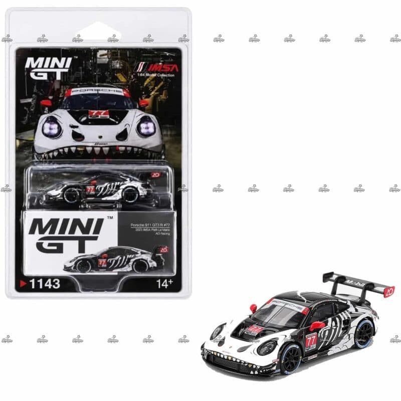 Mini GT Porsche 911 GT3 R 77 AO Racing 2025 IMSA Petit Le Mans 1143