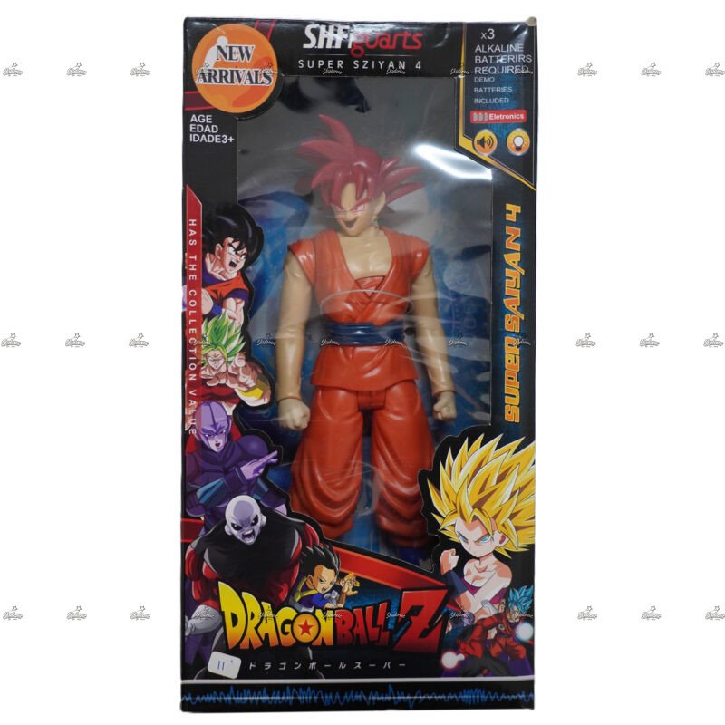 Action Figure Goku Super Saiyan God Dragon Ball Z With Music And Light
