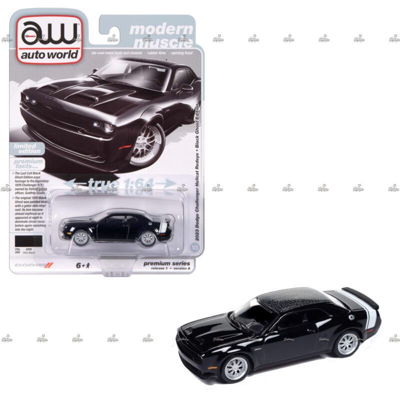 Autoworld 2023 Dodge Challenger Hellcat Redeye BLACK GHOST EDITION MODERN MUSCLE