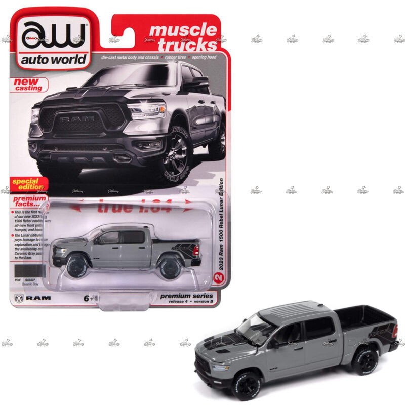 Autoworld 2023 Ram 1500 Rebel Lunar Edition MUSCLE TRUCKS