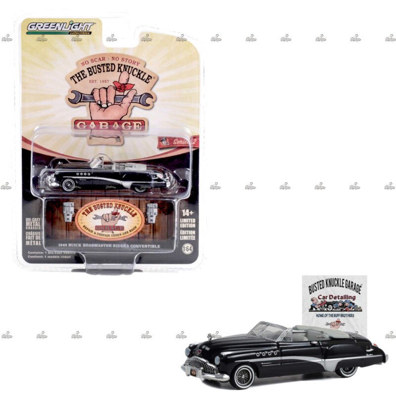 Greenlight 1949 Buick Roadmaster Rivera Convertible THE BUSTED KNUCKLE GARAGE