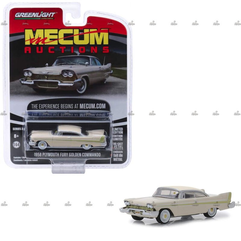 Greenlight 1958 Plymouth Fury Golden Commando MECUM AUCTIONS