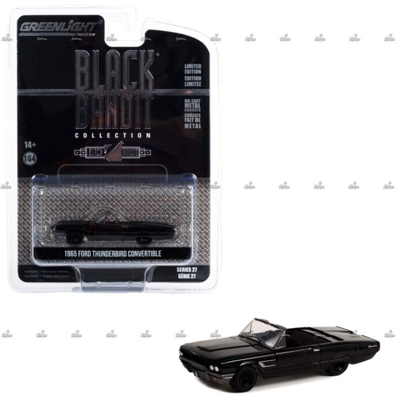 Greenlight 1965 Ford Thunderbird Convertible BLACK BANDIT COLLECTION