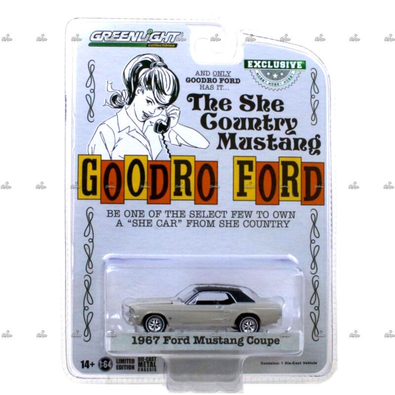Greenlight 1967 Mustang Coupe GOODRO FORD EXCLUSIVE