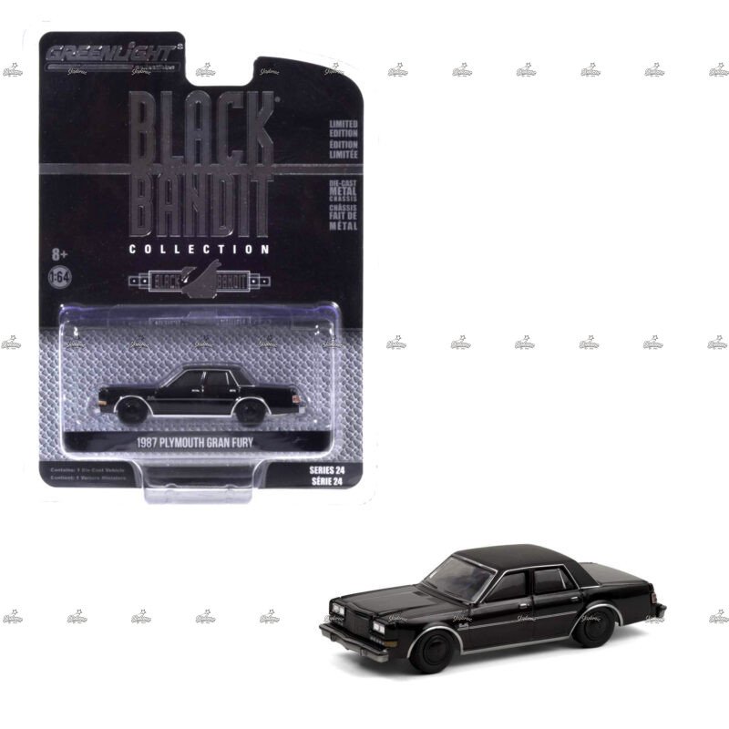 Greenlight 1987 Plymouth Gran Fury BLACK BANDIT COLLECTION