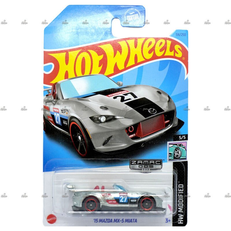 Hot Wheels 15 Mazda MX 5 Miata HW MODIFIED ZAMAC