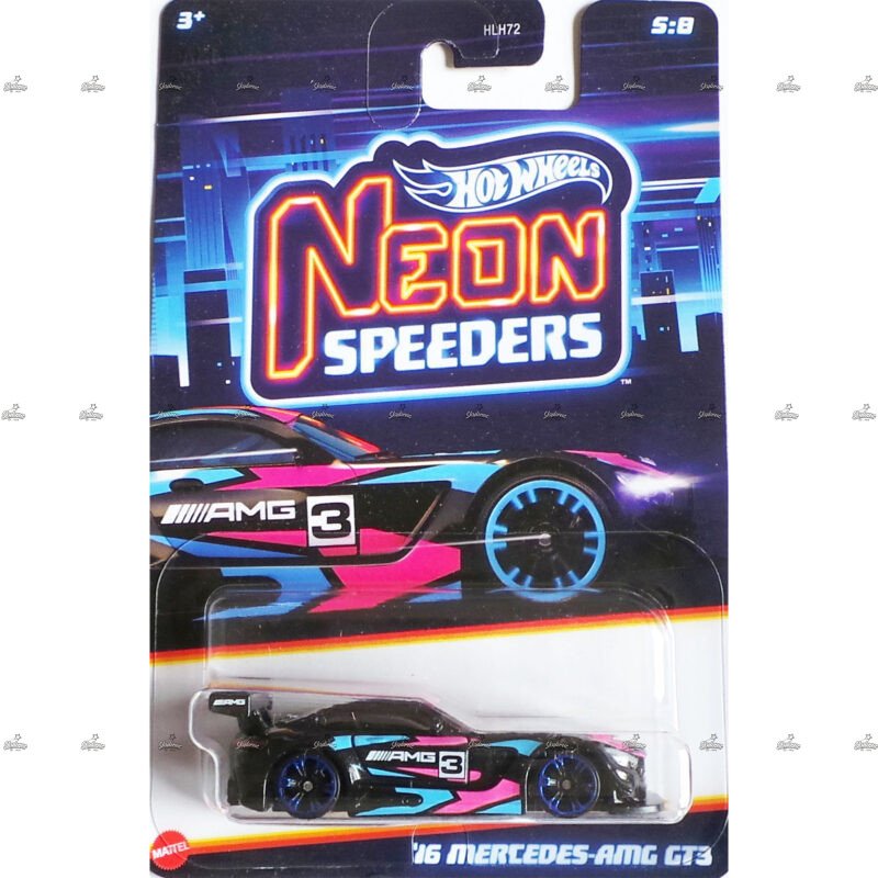 Hot Wheels 16 Mercedes AMG GT3 NEON SPEEDERS
