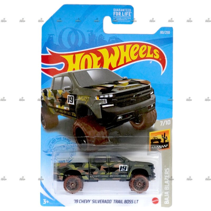 Hot Wheels 19 Chevy Silverado Trail Boss LT BAJA BLAZERS