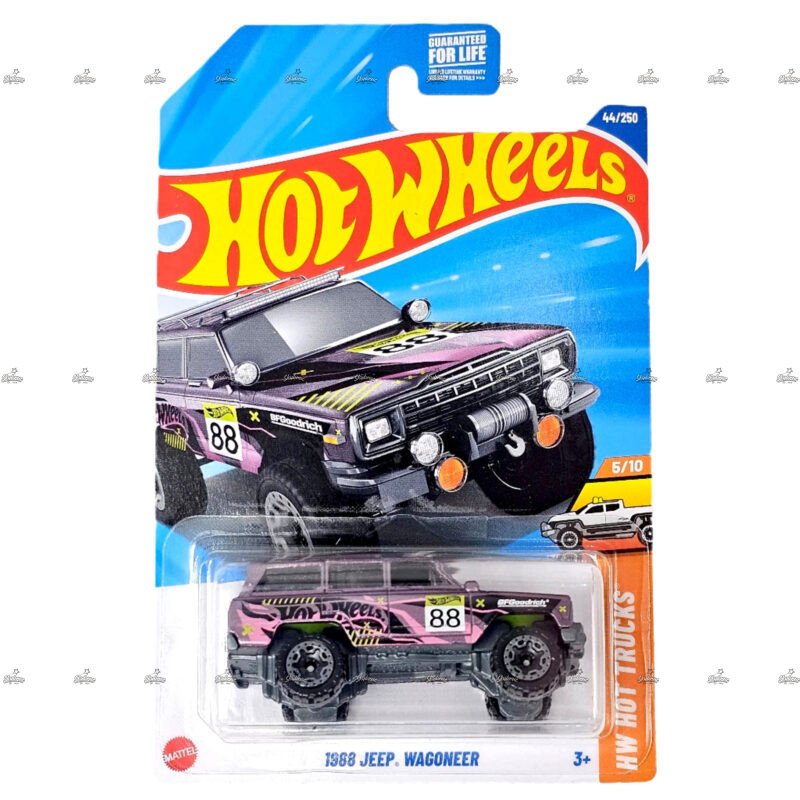 Hot Wheels 1988 Jeep Wagoneer HW HOT TRUCKS US CARD