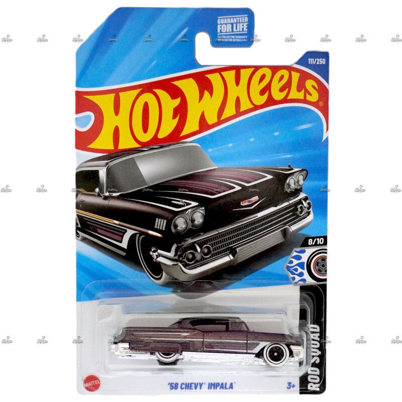 Hot Wheels 58 Chevy Impala ROD SQUAD 2025 F Case U.S. Card 1
