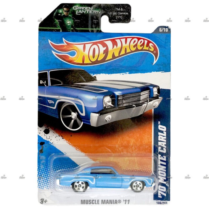 Hot Wheels 70 Monte Carlo MUSCLE MANIA 11 GREEN LANTERN DC
