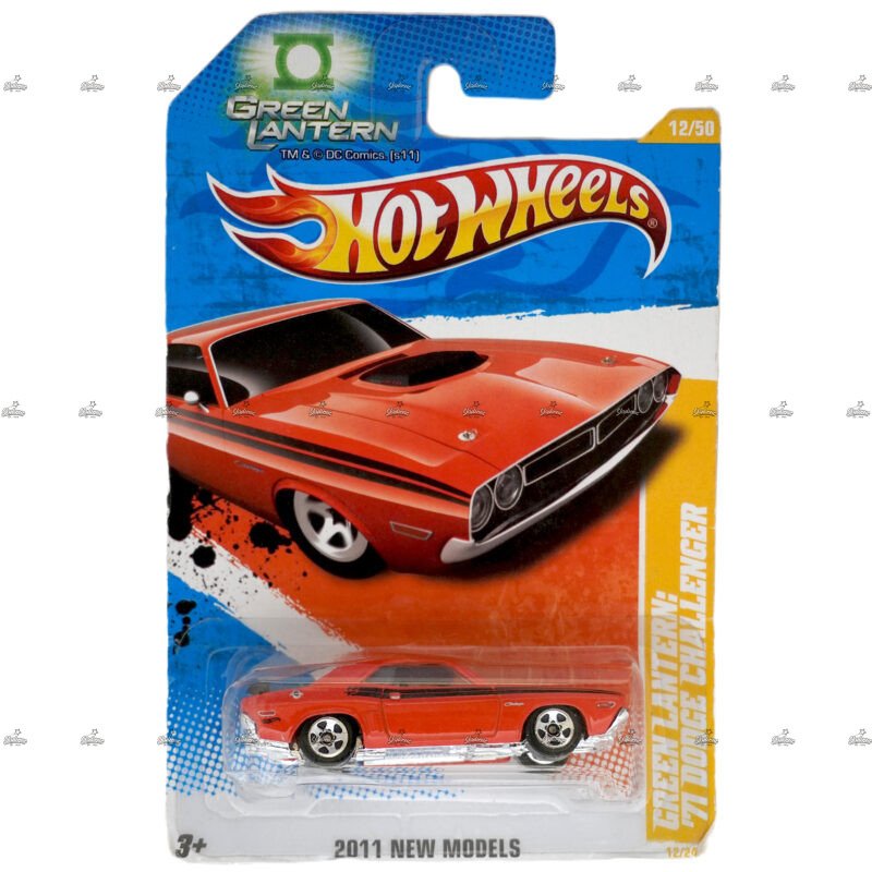 Hot Wheels 71 Dodge Challenger GREEN LANTERN DC