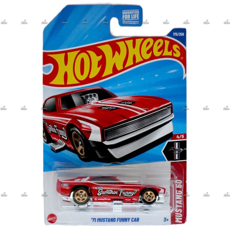 Hot Wheels 71 Mustang Funny Car MUSTANG 60 H CASE US CARD