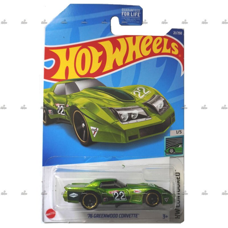 Hot Wheels 76 Greenwood Corvette HW CONTOURED